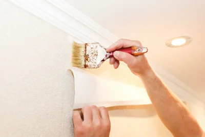 Pose de papier peint à Cervières — revêtements muraux et toiles de verre